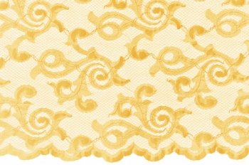 El. krajka Lola, Summergold, š. 140 cm, 15% EA , 85% PA
