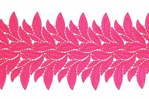 Krajkový pás Lucy, Cerise, š. 15cm