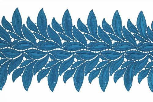 Krajkový pás Lucy, Turquoise, š. 15cm
