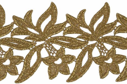 Sabrina, krajkový pás Gold, š. 12 cm