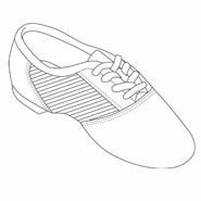 CAPEZIO Suede sole jazz shoe