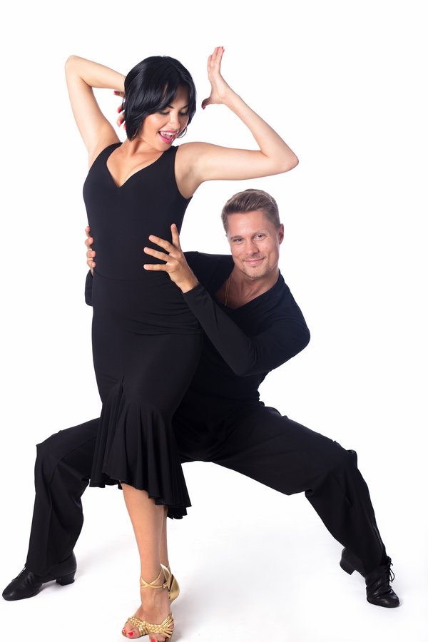 HD Sukně latinská volán, rozparek