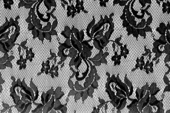 El. krajka Spanish Rose, Black, š. 140cm, 80% PA, 20% EA
