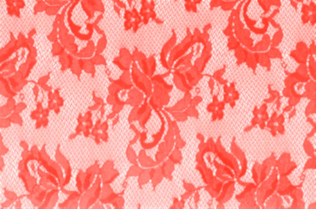 El. krajka Spanish Rose, Flame Red, š.  140cm,80% PA, 20% EA