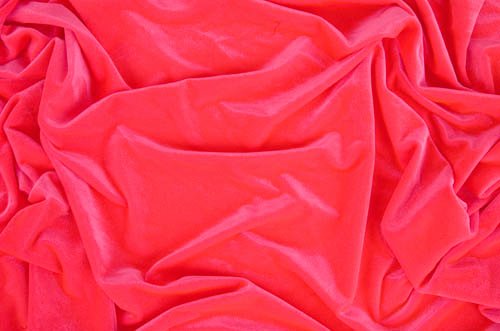 Smooth velvet stretch, Scarlet, 140 cm wide,  80% NY, 20% EA