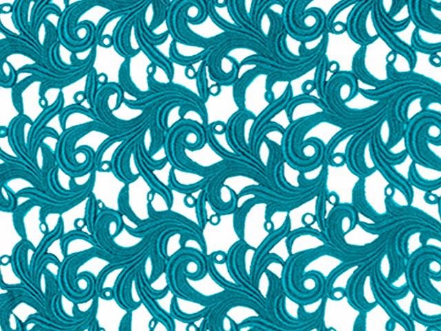 Krajka Tamara Guipure, Blue Zircon