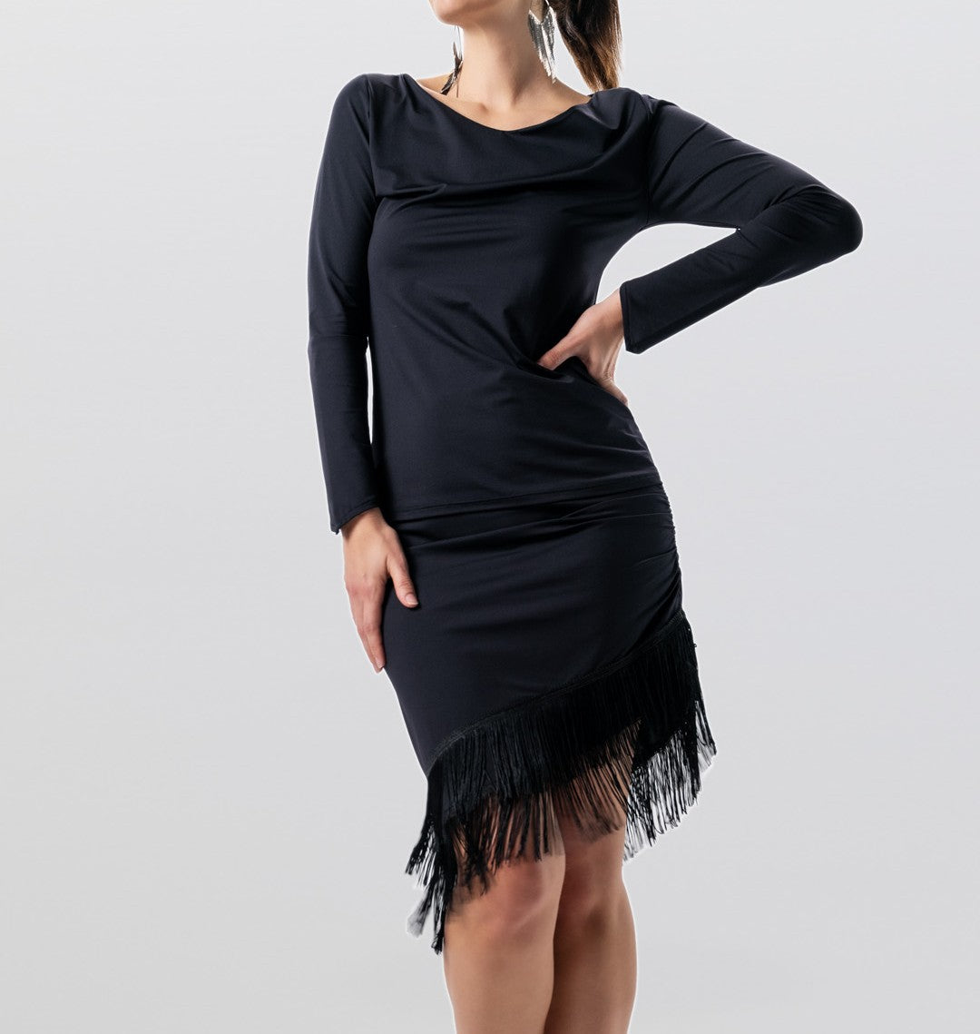 HD Latin skirt with fringe - 30cm