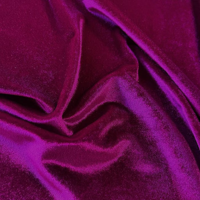 Smooth velvet-Fuchsia Pink ,Elastický samet s hladkým povrchem