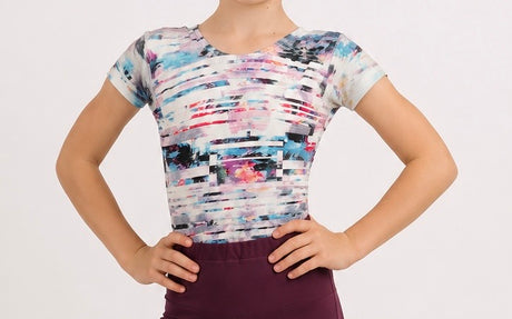 HD Girls leotard short sleeve
