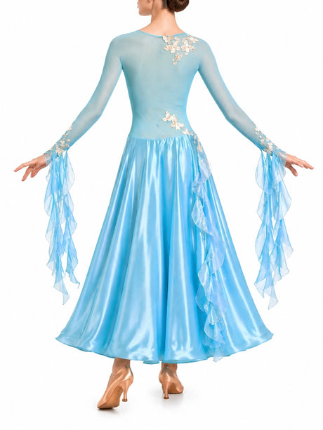 HD Ladies ballroom dress Aqua