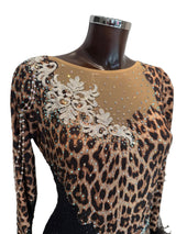 HD Dámské šaty latinské Animal Black