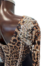 HD Dámské šaty latinské Animal Black