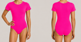 HD Girls leotard short sleeve