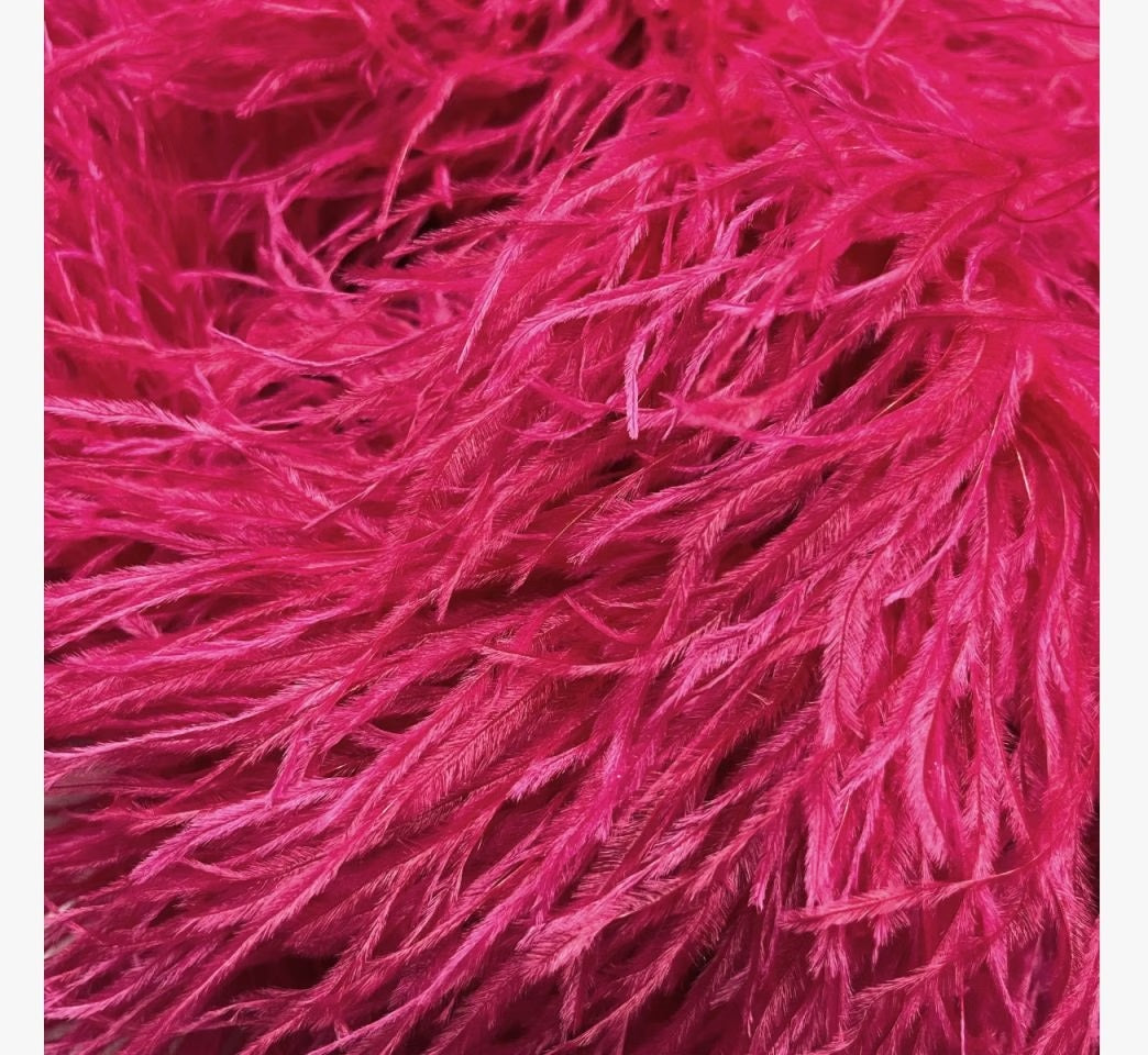 Feather boa  Cherry Red