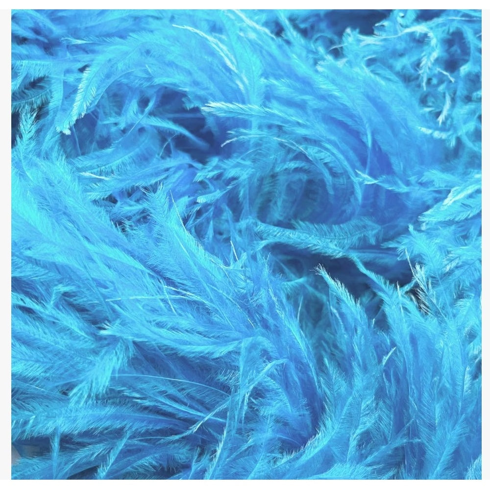 Feather boa, Turqoise