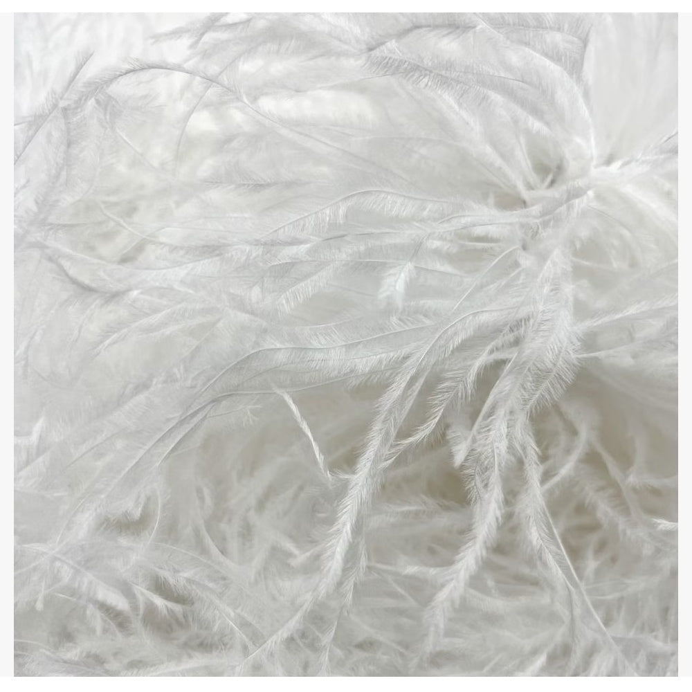 Feather boa, White