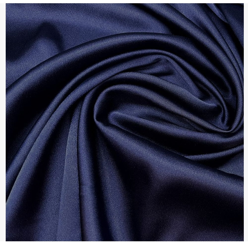 El. satin, Midnight Sky, width 117 cm, 100% PES