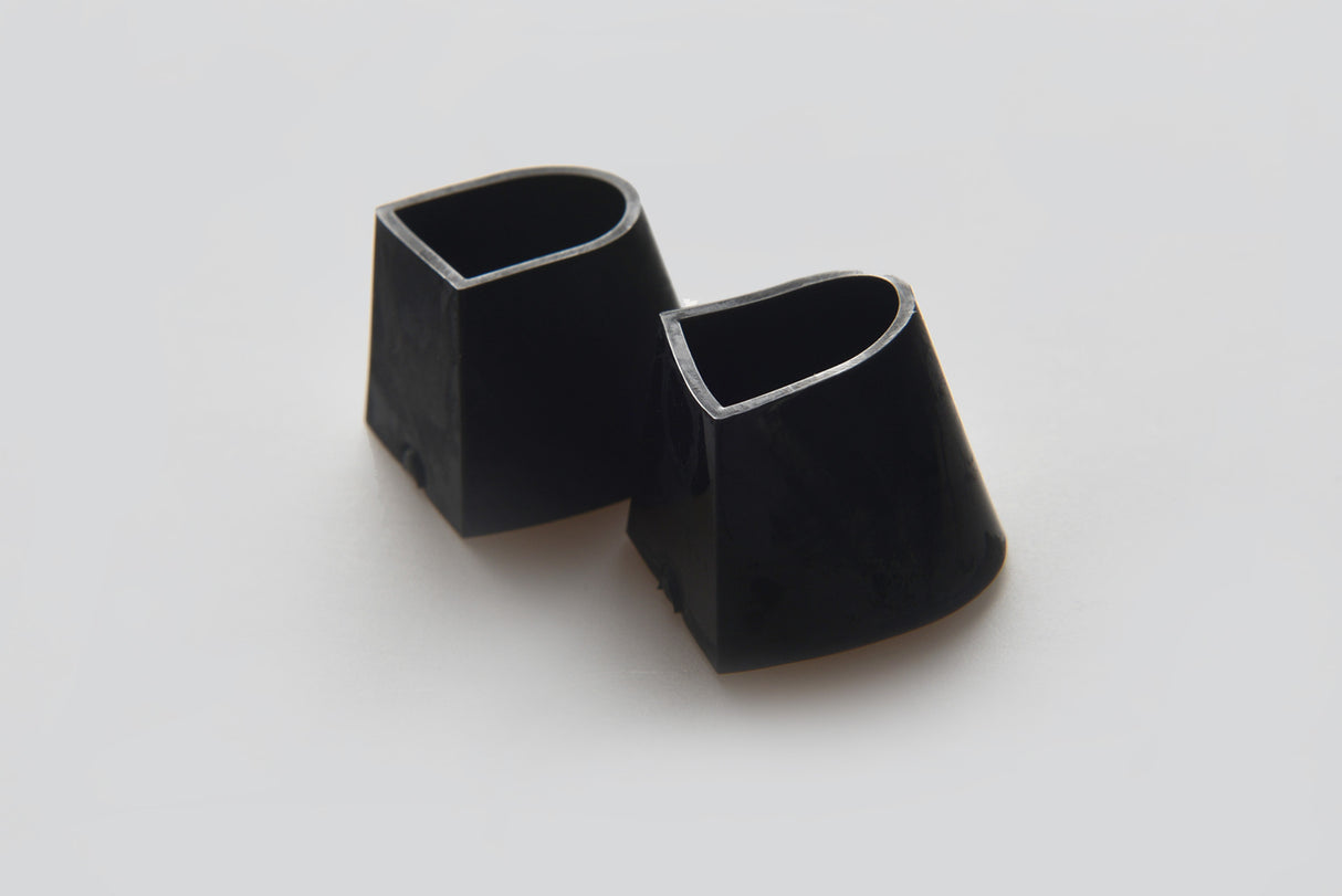 GALA Heel protectors Flare Rounded Black