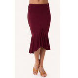 HD Sukně latinská volán, rozparek