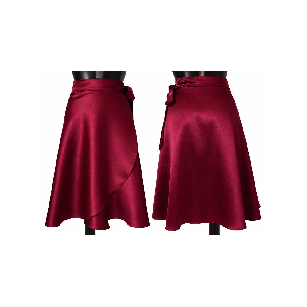 HD Short satin skirt