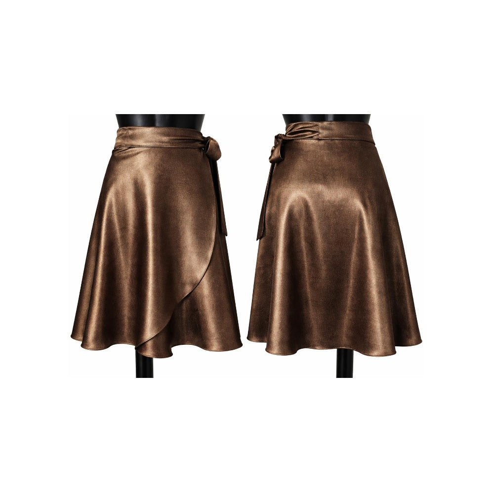 HD Short satin skirt