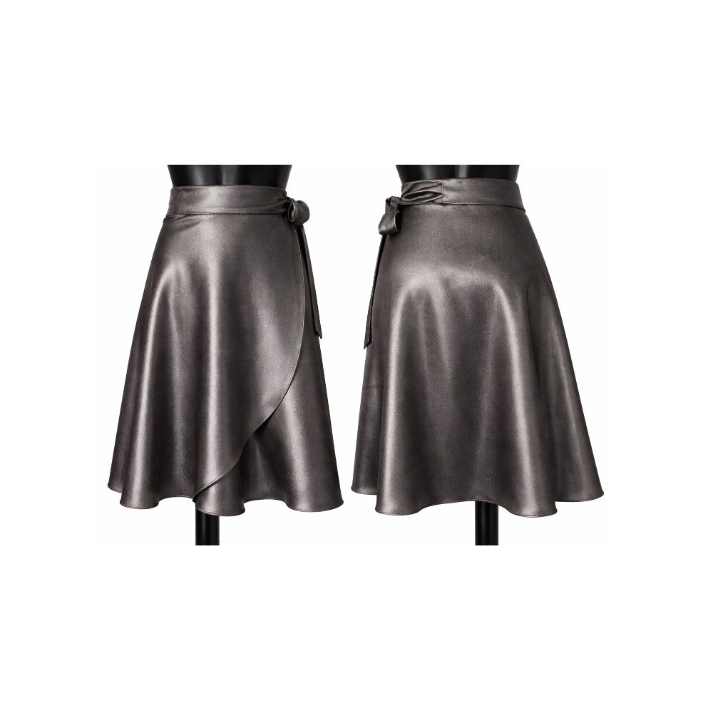 HD Short satin skirt