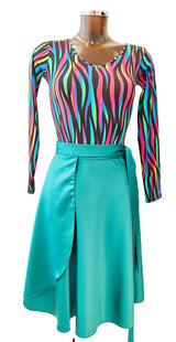 HD Short satin skirt