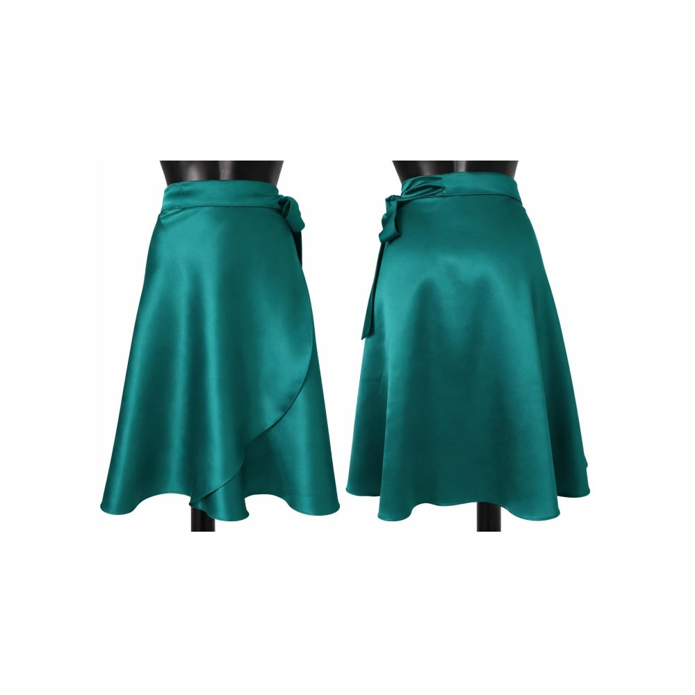 HD Short satin skirt
