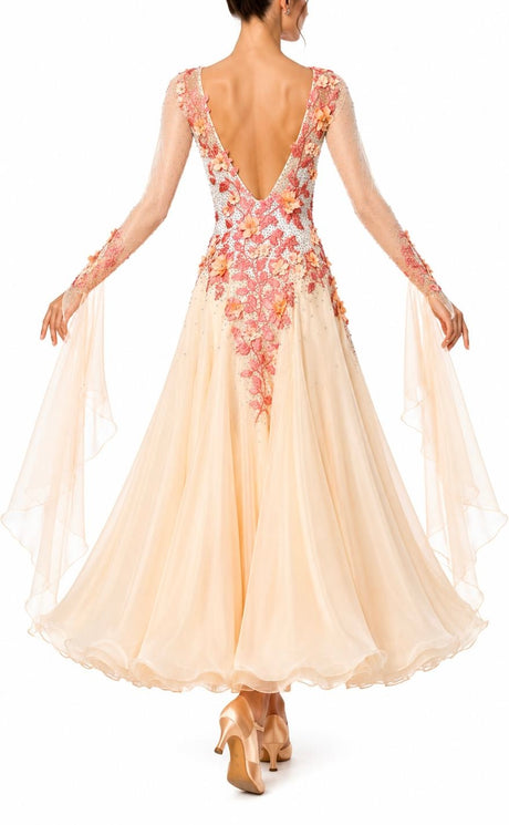 HD Ladies ballroom dress - Peppermint/Blue