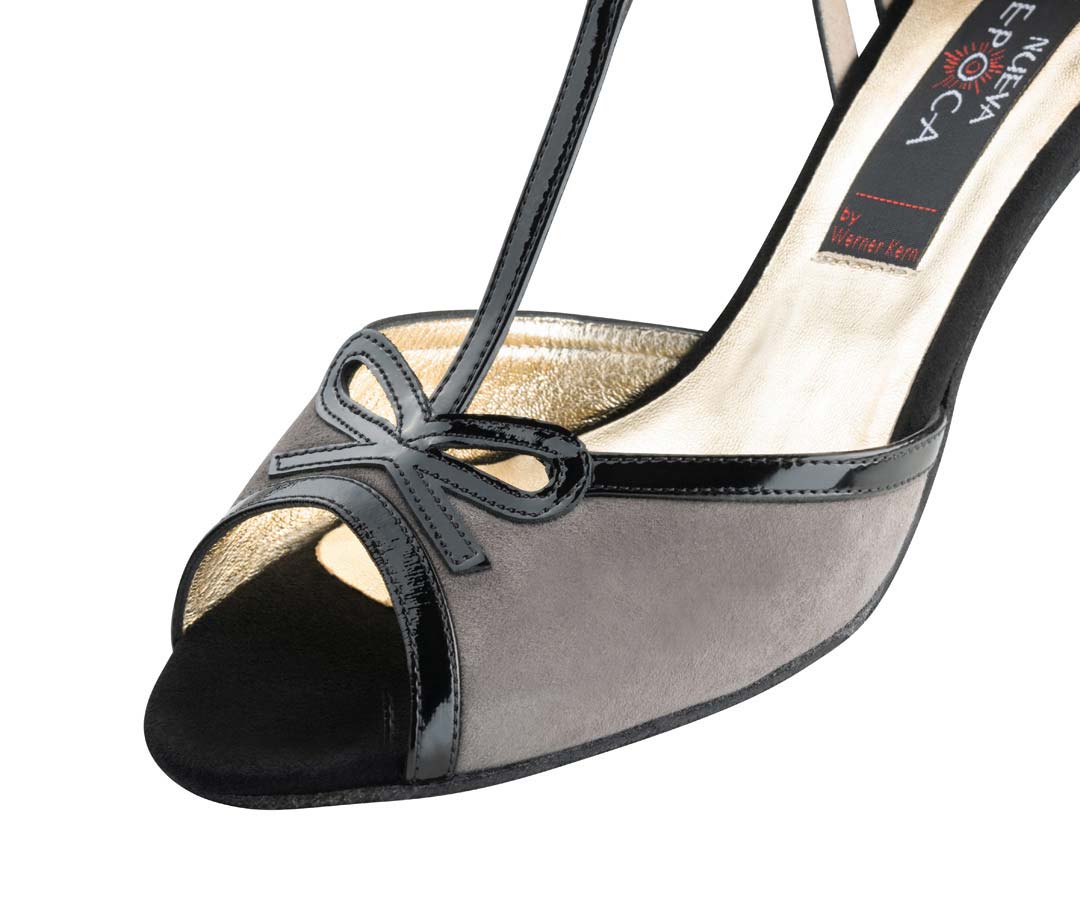 NUEVA EPOCA  Alexia  ladies dancing shoes  Grey/ Black