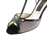 NUEVA EPOCA  Alexia  ladies dancing shoes  Grey/ Black