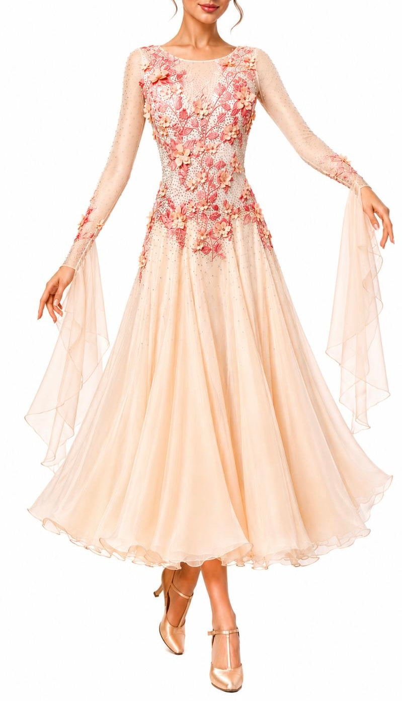 HD Ladies ballroom dress - Peppermint/Blue