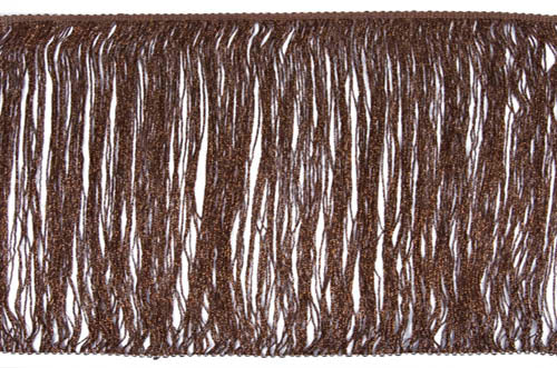 Metallic fringe, Hematite, 15 cm long, 80% PES, 20% EA