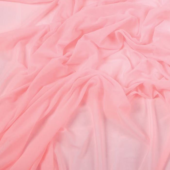 Stretch net, Sugar Pink, 150cm wide, 87%PA 13%EA