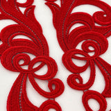 párová Krajka  HERO  ,Red , šířka 60 cm, 85%VI , 15%CO