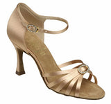 SUPADANCE ladies latin danceshoes style 1516 - Dark Tan Satin