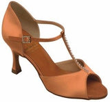 SUPADANCE ladies latin danceshoes style 1029 - Dark Tan Satin