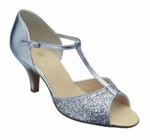 SUPADANCE ladies latin danceshoes style 1029 - Silver Sparkle