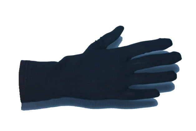 Men's glove stitched black  100% PA