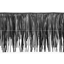 Fringe stretch, Faux Leather, Black