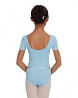 CAPEZIO Short-sleeve leotard with belt