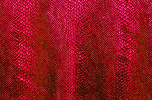 Cobra Flamenco foil on Burgundy velvet, 140 cm wide