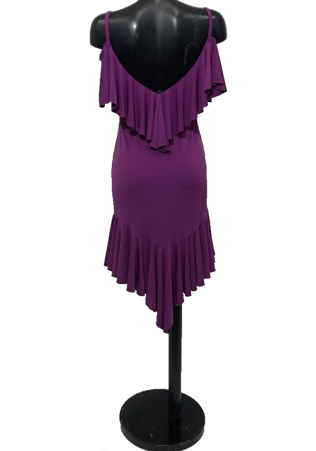 HD Ladies latin dress - Fuchsia