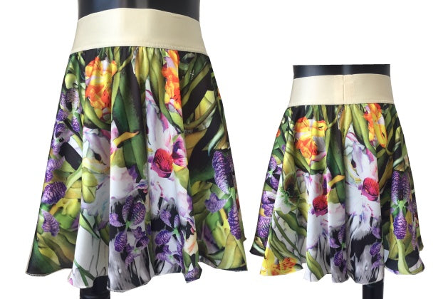 HD children´s skirt flowers, size 134