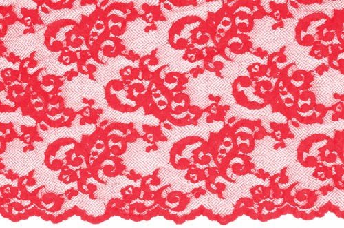 Stretch lace Desire, Scarlet, 140 cm wide, 85% PA, 15% EA