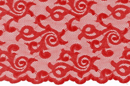 Stretch lace Lola,Scarlet,140cm wide,80% PAD,20% EA