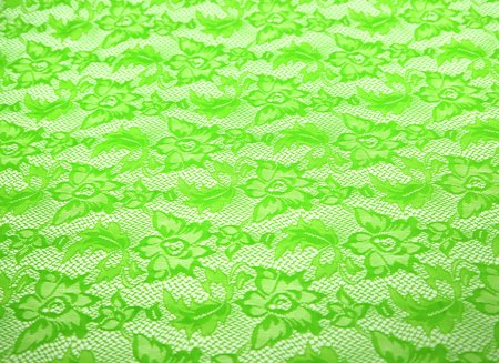 Stretch lace Valentina - Fluo green  wide 150cm , 92% Nylon , 8%