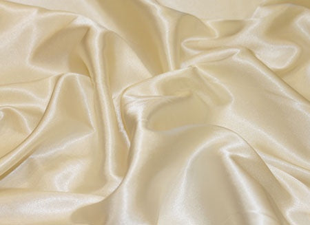 Stretch satin, Cream, 100 cm wide, 4% LY, 96% PES