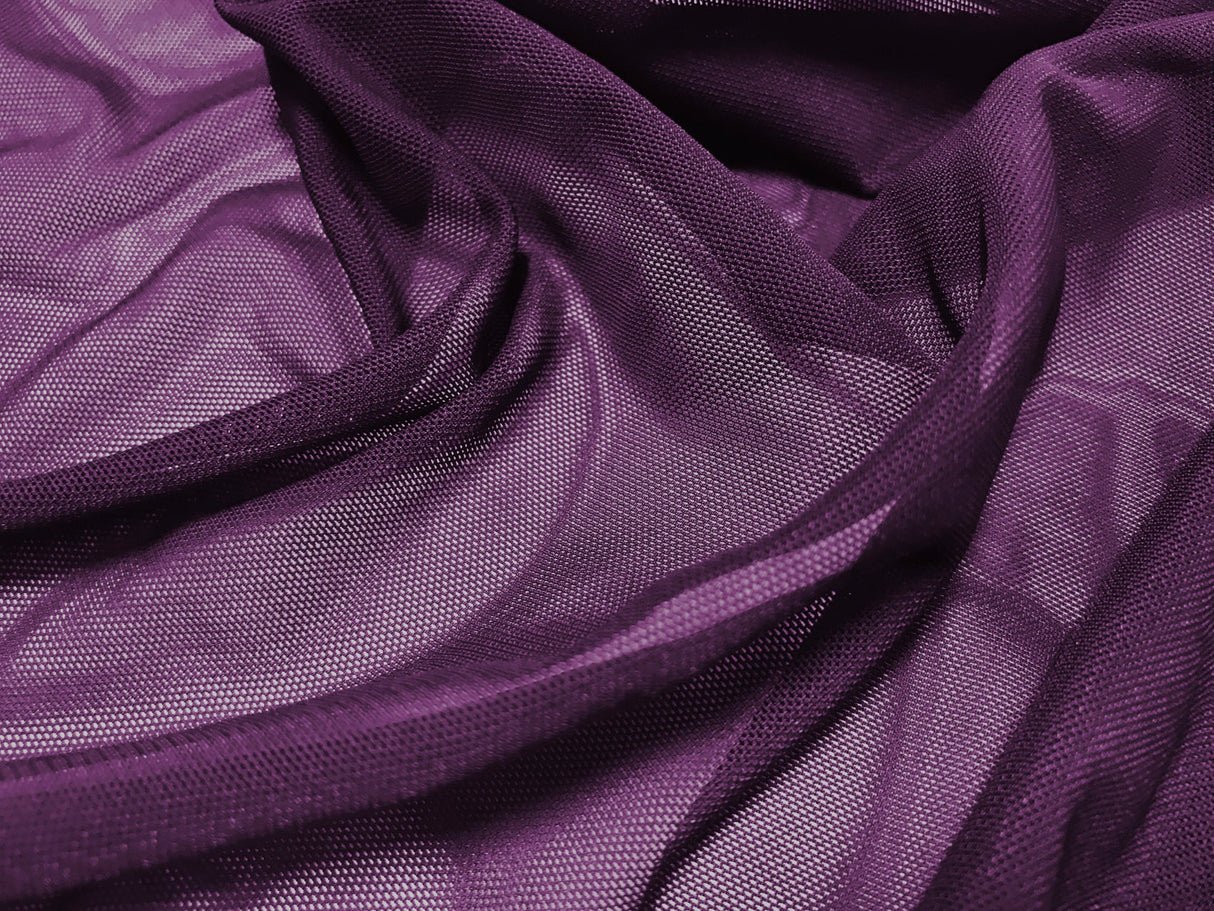 Síťka, Plum,  š. 140 cm, 87% PA, 13% EA