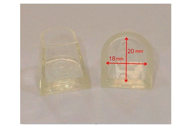 GALA Heel protectors Flare Rounded Transparent